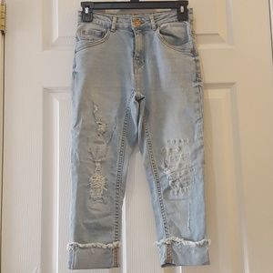 Zara boys distressed jeans